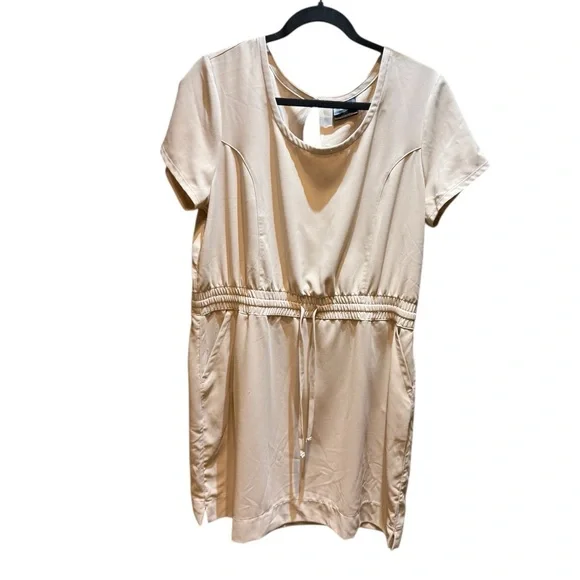 32 Degrees Cool Women's Short Sleeve Drawstring Waist Dress - Picture 3 of 10